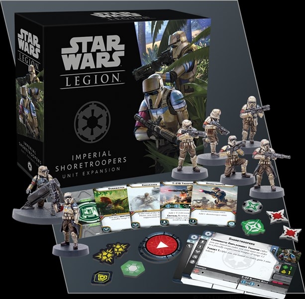 Atomic Mass Games Star Wars Legion Imperial Shoretroopers Unit Expansion |  Two Player Battle Game | Miniatures Game | Strategy Game for Adults and